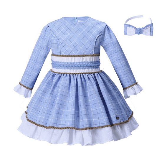Abby’s Blue Platted Dress