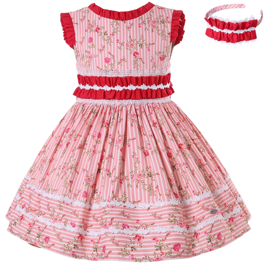 Isabella Pink Floral Dress